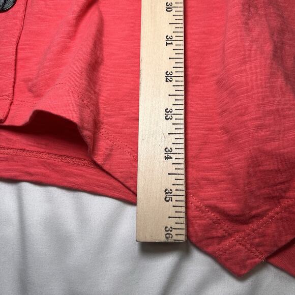 Soft Surroundings Danielle Dress Size Small Petite Coral Orange Mixed Buttons - Picture 6 of 13